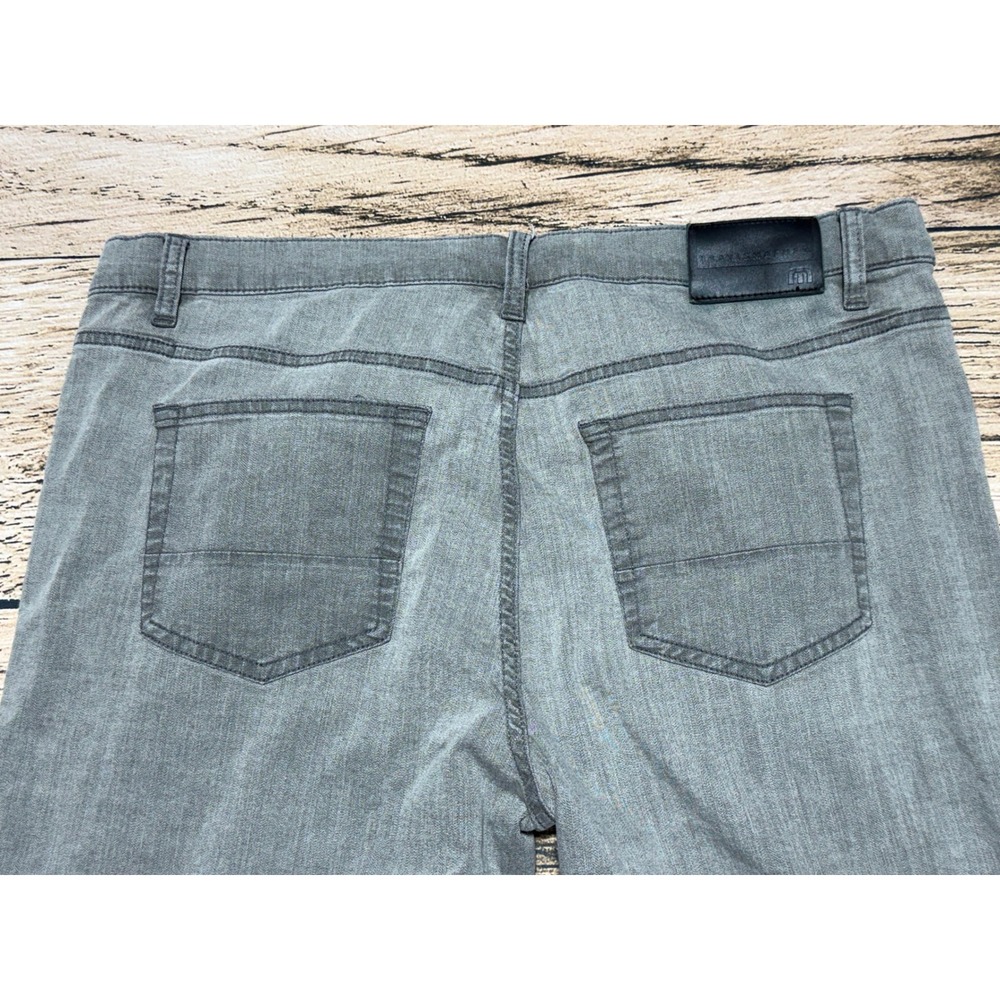 TravisMathew Pants Mens 36 Grey 1MAA190 Straight Leg Denim Casual Golf